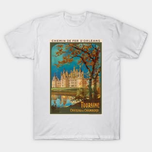 Touraine Château de Chambord Vintage Poster 1913 T-Shirt